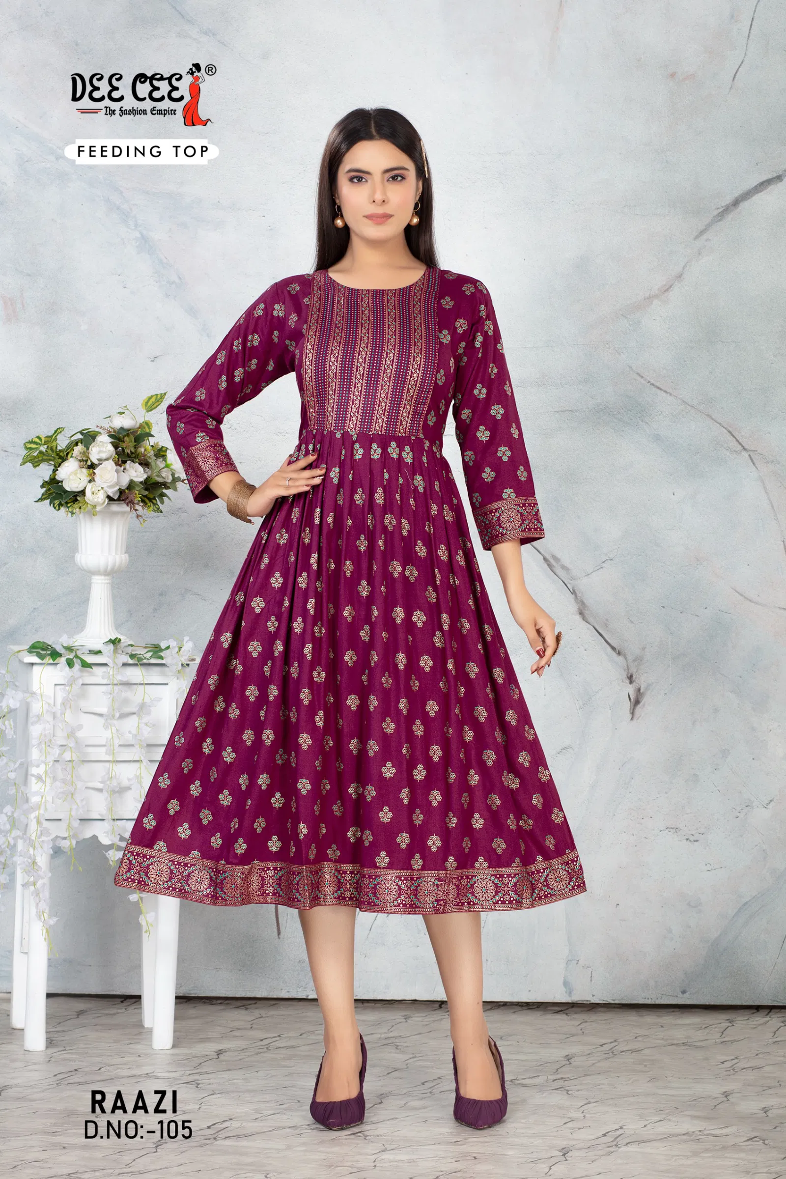 Raazi By Deecee Casual Wear Fancy Rayon Kurtis Wholesale Online